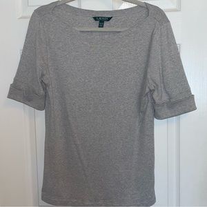 XL Ralph Lauren Boat Neck 3/4 Sleeve Top